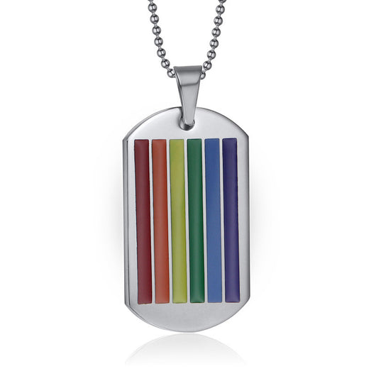 Rainbow Dog Tag