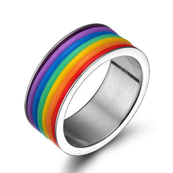 Titanium Steel Rainbow Ring
