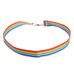 Uni-Sex Pride Rainbow Choker Necklace