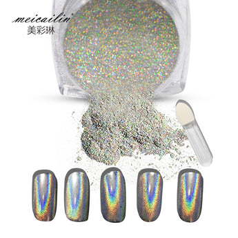 Holographic Rainbow Nails Glitter