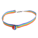 Uni-Sex Pride Rainbow Choker Necklace