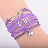 Leather LGBT Bracelet