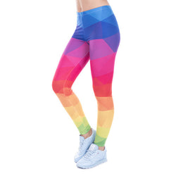 Rainbow Triangles High Waist Leggings