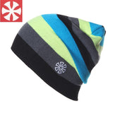 Uni-Sex Rainbow Stripes Knitted Beanie