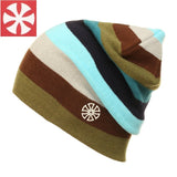 Uni-Sex Rainbow Stripes Knitted Beanie