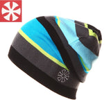 Uni-Sex Rainbow Stripes Knitted Beanie