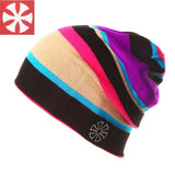 Uni-Sex Rainbow Stripes Knitted Beanie