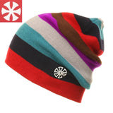 Uni-Sex Rainbow Stripes Knitted Beanie