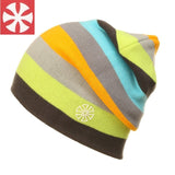 Uni-Sex Rainbow Stripes Knitted Beanie