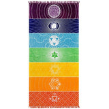 Rainbow Mandala Blanket / Tapestry