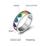 Rainbow Love Heart Ring
