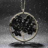 Chakra Tree Of Life Natural Stone Necklace