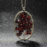 Chakra Tree Of Life Natural Stone Necklace