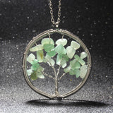 Chakra Tree Of Life Natural Stone Necklace