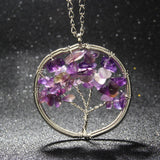 Chakra Tree Of Life Natural Stone Necklace
