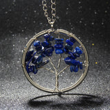 Chakra Tree Of Life Natural Stone Necklace