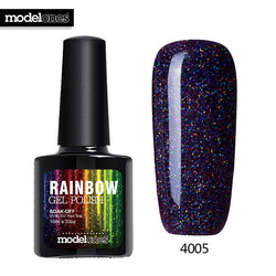 Modelones 10ML Rainbow Glitter Nail Gel