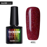 Modelones 10ML Rainbow Glitter Nail Gel