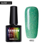 Modelones 10ML Rainbow Glitter Nail Gel