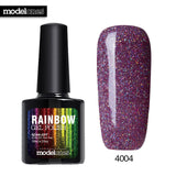 Modelones 10ML Rainbow Glitter Nail Gel
