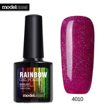 Modelones 10ML Rainbow Glitter Nail Gel