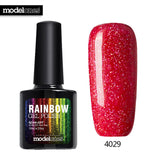 Modelones 10ML Rainbow Glitter Nail Gel