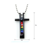 Cross Rainbow Necklace