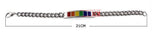 Rainbow Silver Link Chain Bracelet