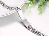 Rainbow Silver Link Chain Bracelet