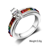 Crystal Rainbow Ring