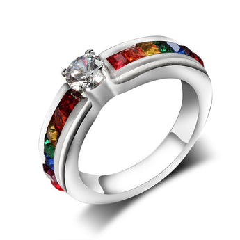 Crystal Rainbow Ring